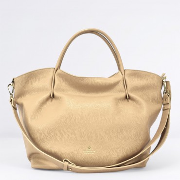 Candy tote bag in pelle Col. Nude
