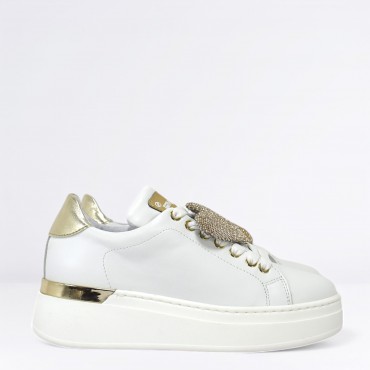 Sneaker in pelle Col. Bianco