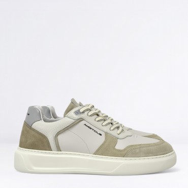 Sneaker in Pelle Col. Beige