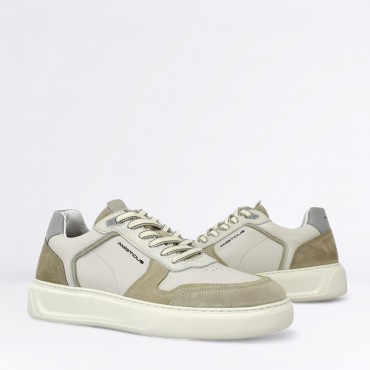 Sneaker in Pelle Col. Beige