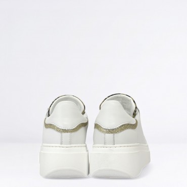Sneaker in pelle Col. Bianco