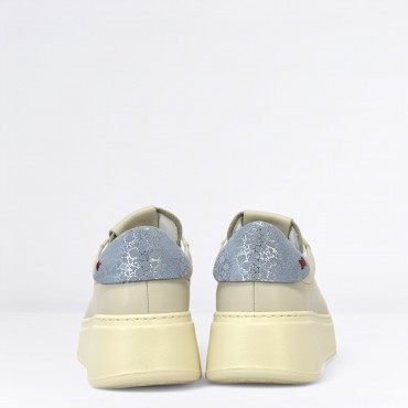 Sneaker in Pelle Col. Beige