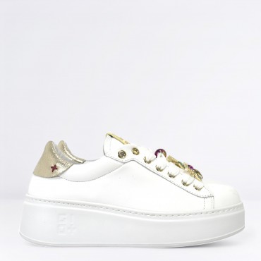 Sneaker in Pelle Col. Bianco