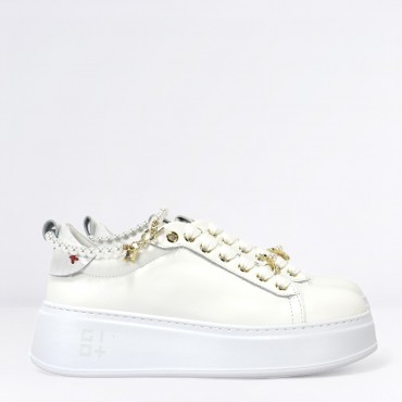 Sneaker in Pelle Col. Bianco