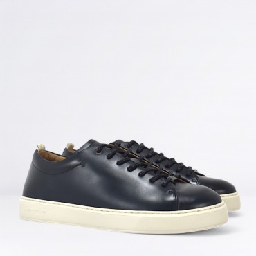 Sneaker in Pelle Col. Blu