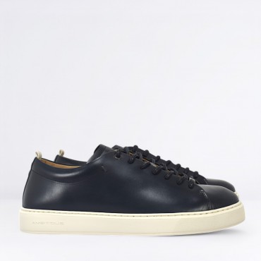 Sneaker in Pelle Col. Blu