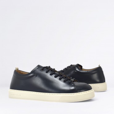 Sneaker in Pelle Col. Blu