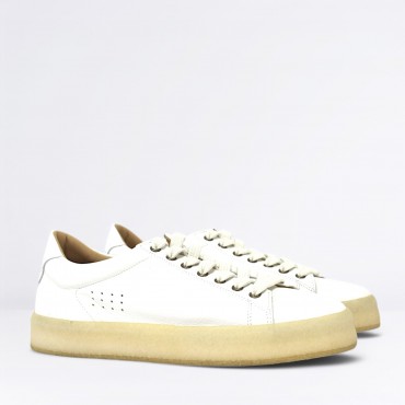 Sneaker in Pelle Col. Bianco
