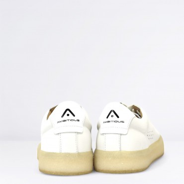 Sneaker in Pelle Col. Bianco