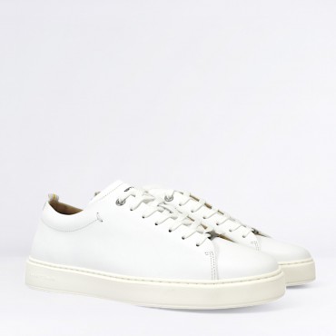 Sneaker in Pelle Col. Bianco