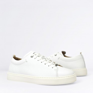Sneaker in Pelle Col. Bianco