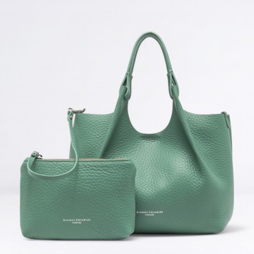 Borsa Dua in Pelle Col. Menta