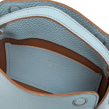 Borsa Penelope in Pelle Col. Celeste