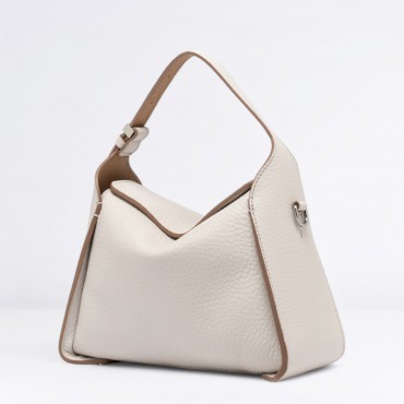 Borsa Penelope in Pelle Col. Panna