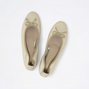 Ballerina in Pelle Col. Beige