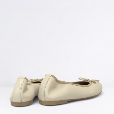 Ballerina in Pelle Col. Beige