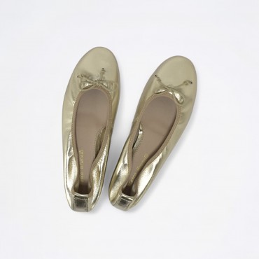 Ballerina in Pelle Col. Platino