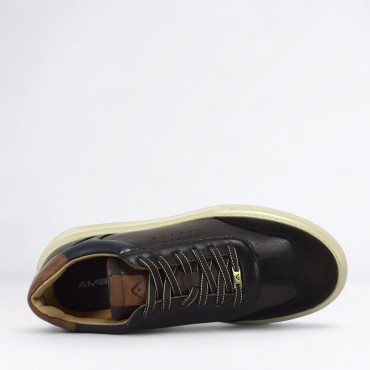Sneaker in Pelle Col. Marrone