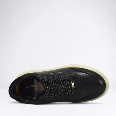 Sneaker in Pelle Col. Nero