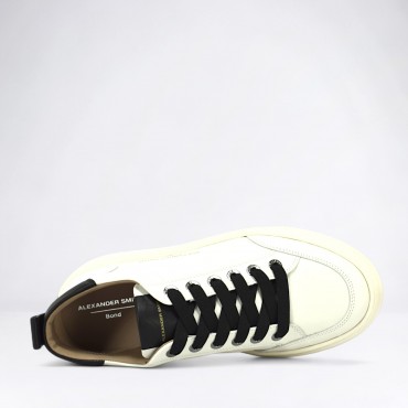 Sneaker Bond in Pelle Col. Bianco