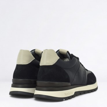 Sneaker in Pelle Col. Blu