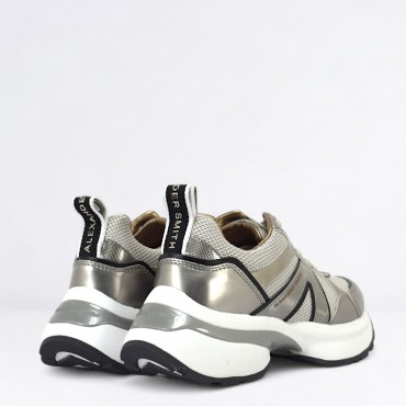 Sneaker Victoria in Pelle Col. Argento