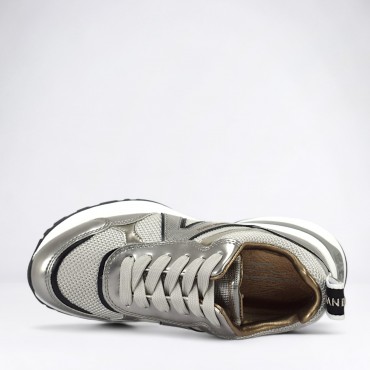 Sneaker Victoria in Pelle Col. Argento