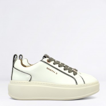 Sneaker Stone in Pelle Col. Ghiaccio