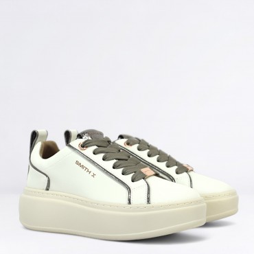 Sneaker Stone in Pelle Col. Ghiaccio