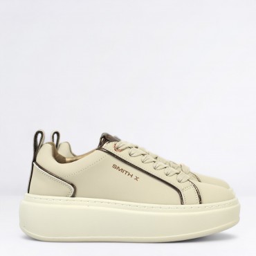 Sneaker Stone in Pelle Col. Avorio