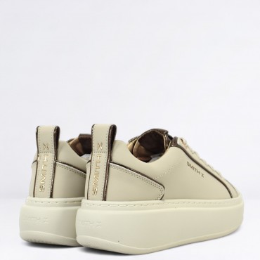 Sneaker Stone in Pelle Col. Avorio