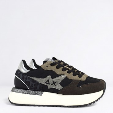 Sneaker Big Stargirl Mix Material Col. Nero