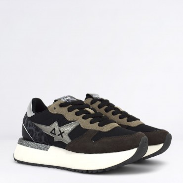 Sneaker Big Stargirl Mix Material Col. Nero