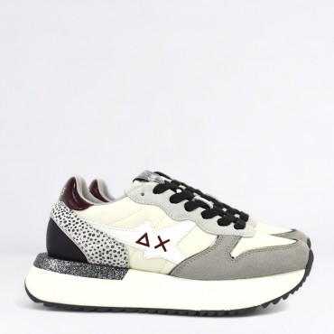Sneaker Big Stargirl Mix Material Col. Bianco