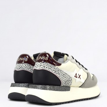 Sneaker Big Stargirl Mix Material Col. Bianco