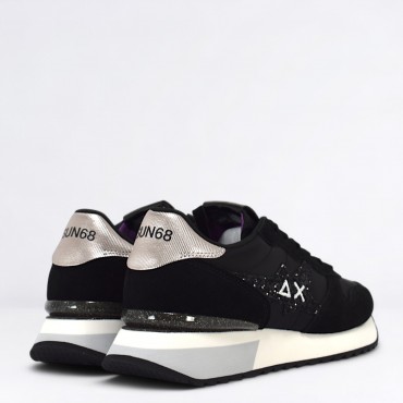 Sneaker Stargirl glitter logo Col. Nero
