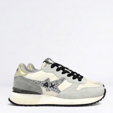Sneaker Stargirl glitter logo Col. Bianco