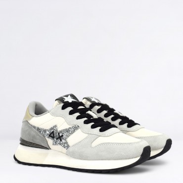 Sneaker Stargirl glitter logo Col. Bianco