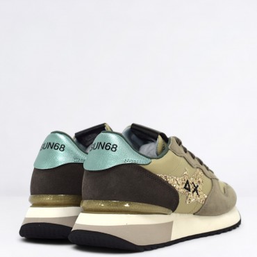 Sneaker Stargirl glitter logo Col. Beige