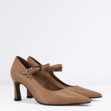 Décolleté in Pelle Col. Beige