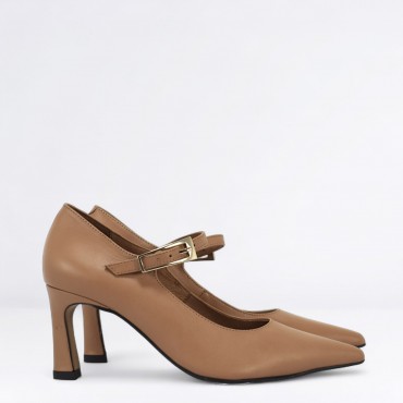 Décolleté in Pelle Col. Beige