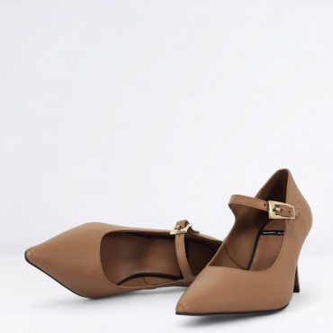 Décolleté in Pelle Col. Beige