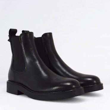 Tronchetto Chelsea in pelle Col. Nero