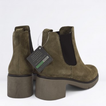 Tronchetto in camoscio Col. Beige
