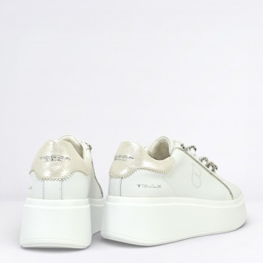 Sneaker in pelle Col. Bianco Sneaker in pelle Col. Bianco