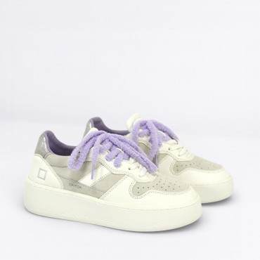 Sneaker Court Platform Col. Bianco