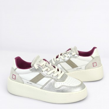 Sneaker Court Platform Col. Argento Sneaker Court Platform Col. Argento