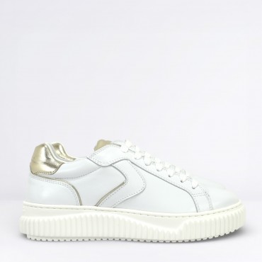 Sneaker in pelle Col. Bianco