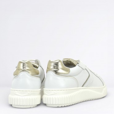 Sneaker in pelle Col. Bianco