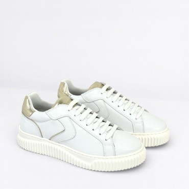 Sneaker in pelle Col. Bianco